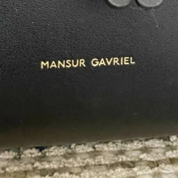 MANSUR GAVRIEL Authentic Large Black Leather Drawstring Backpack Red Interior main image 11